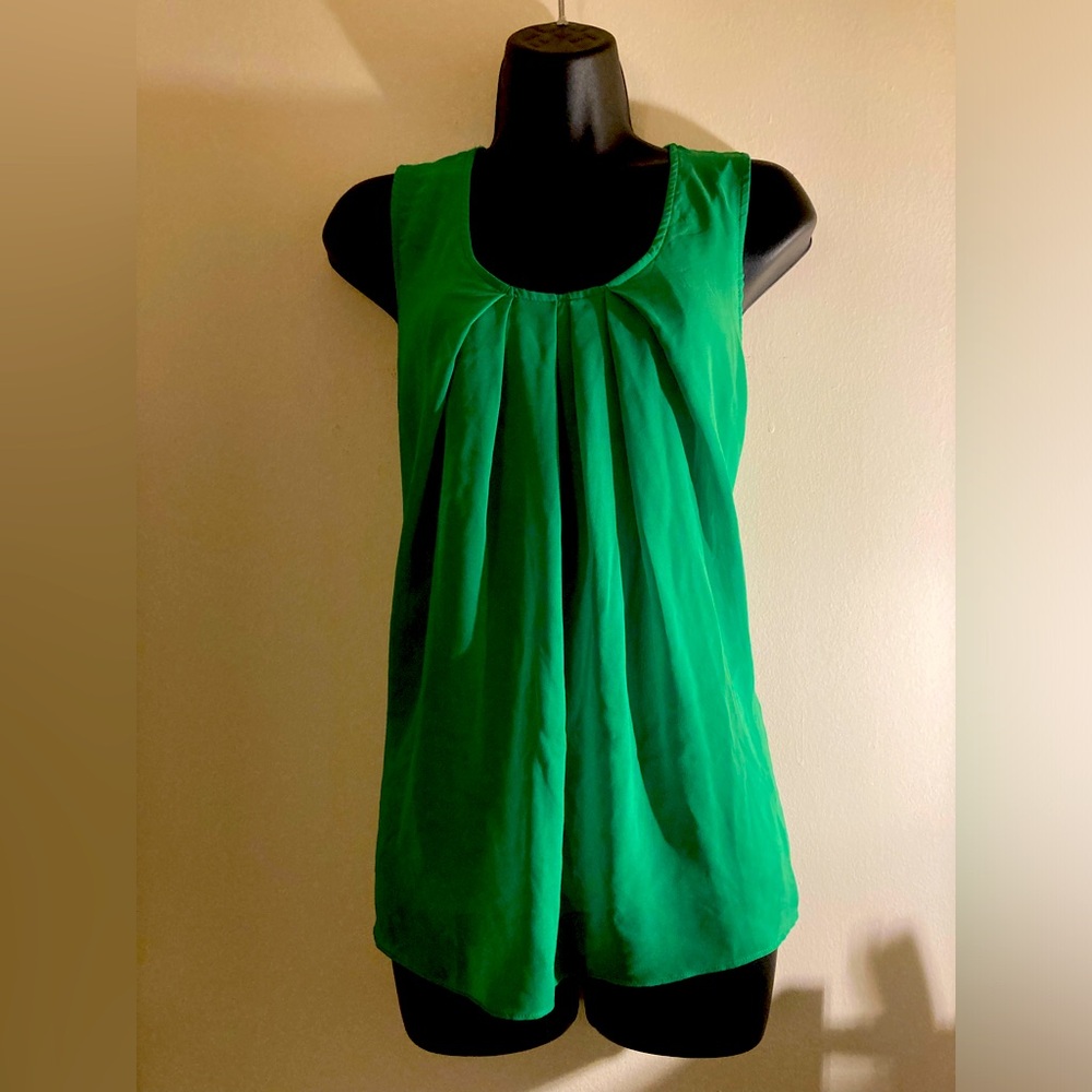 New York & Company Vibrant Green Tank Top
